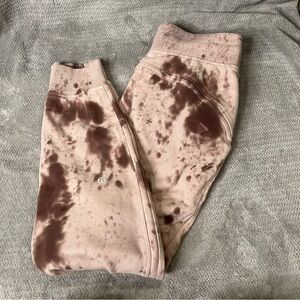 Lululemon Warm Down Jogger Pink Marble Dye Women's Size 4